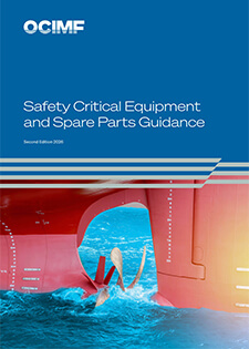 information paper cover of 'Safety Critical Equipment and Spare Parts Guidance'.