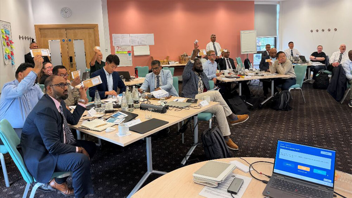 Candidates attending the SIRE Cat-1 new inspector training programme in London.
